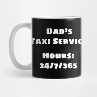 Dad's Taxi (White) Mug